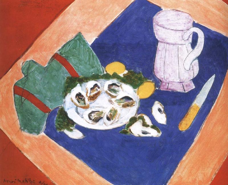 Henri Matisse There is still life of oysters